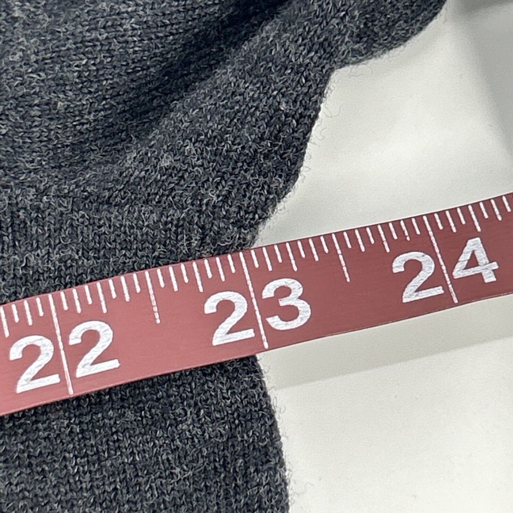 Banana Republic Sweater Men's XL Gray Argyle V-Neck Pullover 100% Merino Wool - Picture 8 of 8